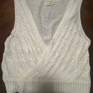 Dreamers Cream Knit Wrap Tank Top